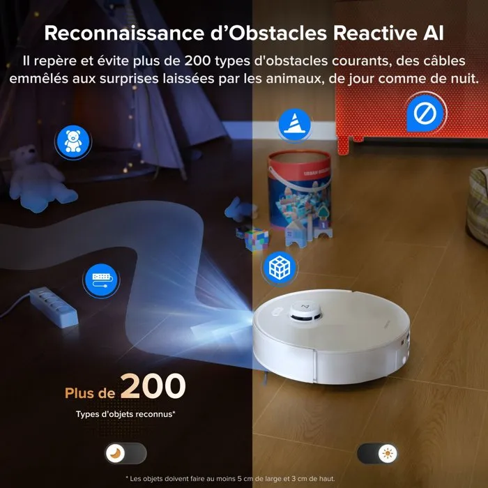 Roborock Qrevo Curv 2 FlowX - Robot aspirateur laveur avec station de lavage - Aspiration 20000 Pa - Nettoyage auto SpiraFlow - Blanc Roborock Qrevo Curv 2 FlowX - Robot aspirateur laveur avec station de lavage - Aspiration 20000 Pa - Nettoyage auto SpiraFlow - Blanc