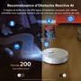 Roborock Qrevo Curv 2 FlowX - Robot aspirateur laveur avec station de lavage - Aspiration 20000 Pa - Nettoyage auto SpiraFlow - Blanc