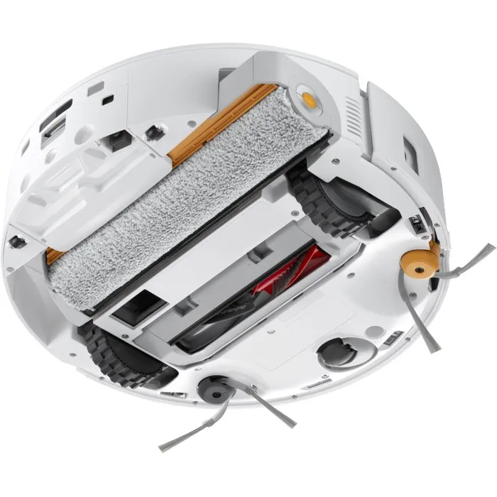 Roborock Qrevo Curv 2 FlowX - Robot aspirateur laveur avec station de lavage - Aspiration 20000 Pa - Nettoyage auto SpiraFlow - Blanc