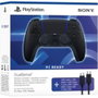 Sony Mando DualSense Wireless Midnight Black + Cable USB pour PS5 et PC