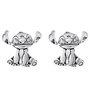 Disney Boucles d'oreilles en argent Stitch (Lilo et Stitch) avec détails en 3D - Paire