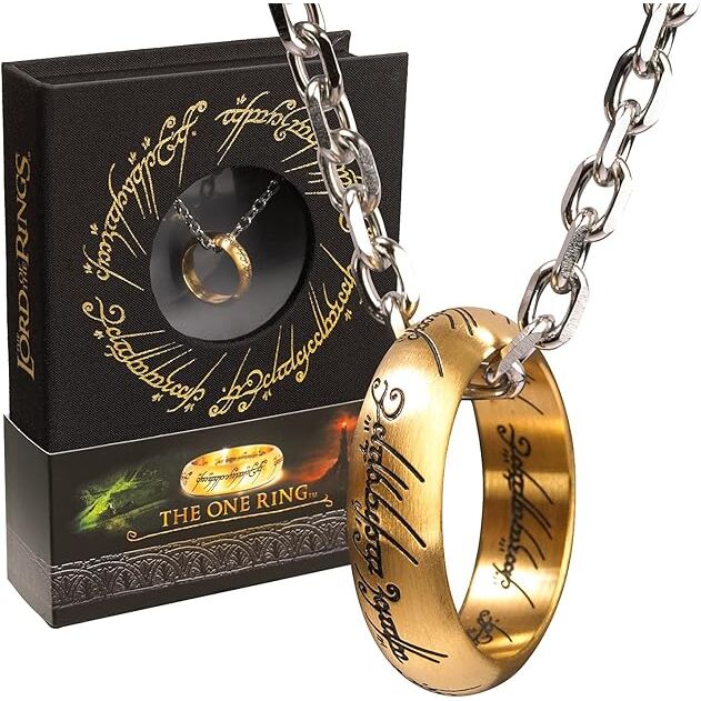 Noble Collection Pendentif Anneau Unique Le Seigneur des Anneaux
