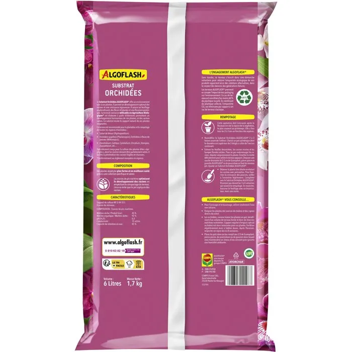 Algoflash Terreau pour Orchidées 6 L