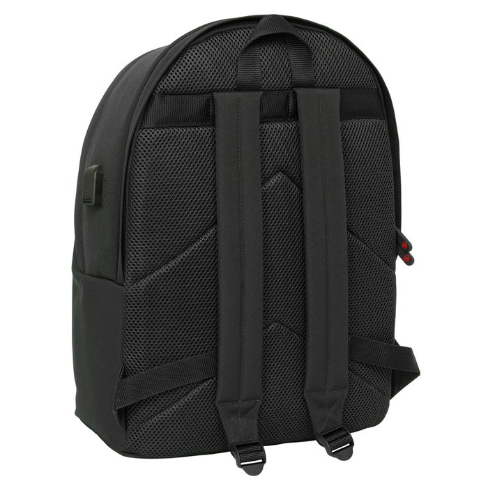 El Ganso Cartable Basics Noir avec USB et compartiment ordinateur 15,6\"