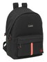 Safta Mochila Basics "Black" - Sac à dos double pour PC portable 15,6 pouces avec port USB de charge - Dimensions: 31x44x18 cm