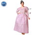 Déguisement Fée Marraine Rose pour Femme Adulte Taille XXL - Robe longue en polyester avec détails argentés