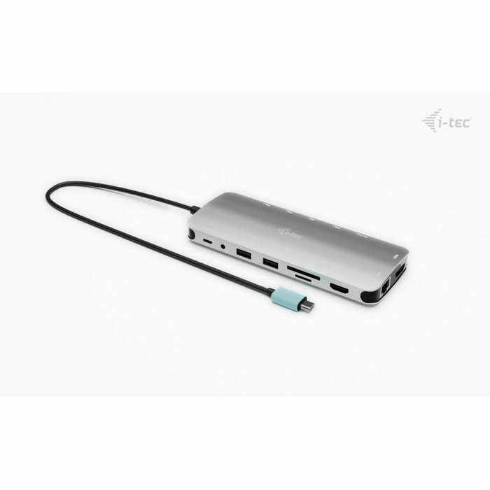 Hub USB i-Tec C31NANOTRIPLEDOCKPD Gris