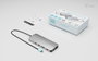 i-tec Station d'accueil USB-C Metal Nano 13 En 1, 3x HDMI, Power Delivery 140W, Aluminium Gris