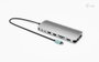 i-tec Station d'accueil USB-C Metal Nano 13 En 1, 3x HDMI, Power Delivery 140W, Aluminium Gris