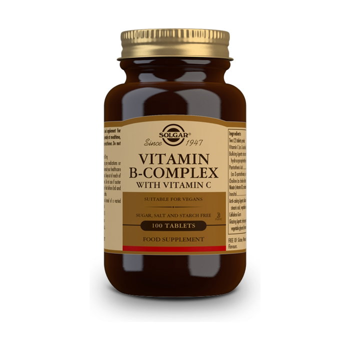 Solgar B-Complex avec Vitamine C, 100 capsules Solgar B-Complex avec Vitamine C, 100 capsules