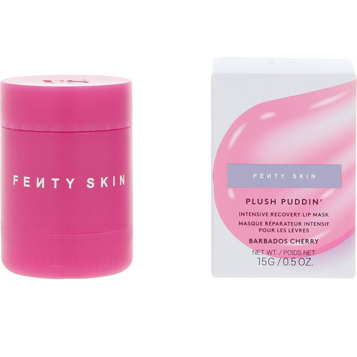 Fenty Beauty Plush Puddin' - Masque réparateur pour les lèvres Cerise de la Barbade, 15 g, Soin nourrissant et volumateur
