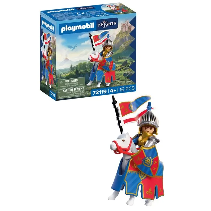 Playmobil Chevalier Lion 72119 avec cheval et accessoires