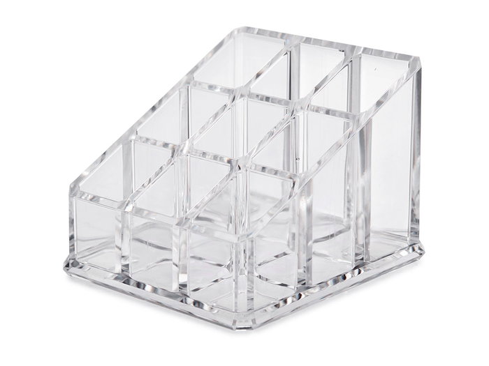 Berilo Organisateur Carré 9 Alvéoles Transparent 9x6,5x9 cm (Set de 12)