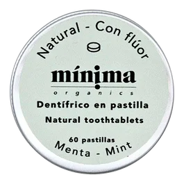 MINIMA ORGANICS Dentifrice en pastilles menthe avec fluor