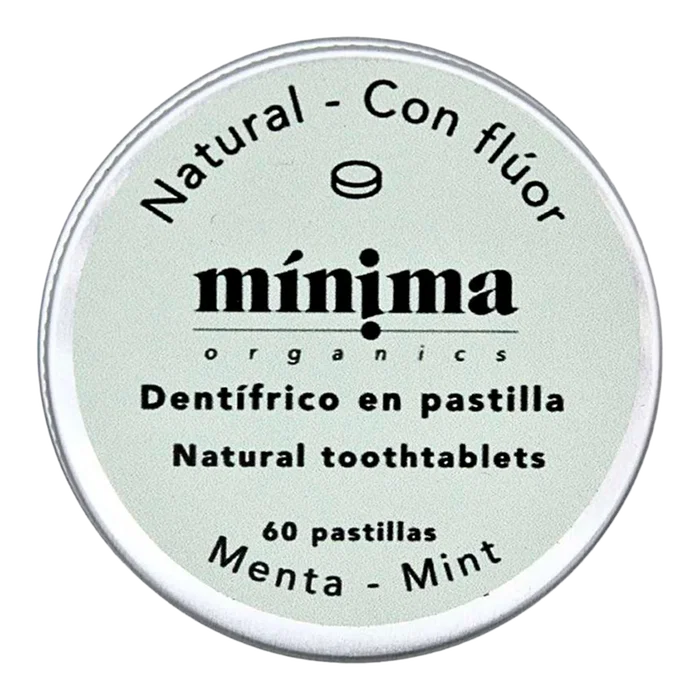 MINIMA ORGANICS Dentifrice en pastilles menthe avec fluor MINIMA ORGANICS Dentifrice en pastilles menthe avec fluor