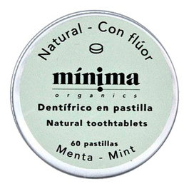 MINIMA ORGANICS Dentifrice en pastilles menthe avec fluor