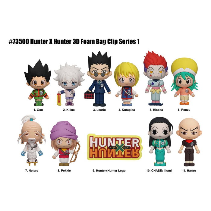 Monogram Int. Hunter x Hunter 3D présentoir porte-clés sac à dos Série 1 (24) Monogram Int. Hunter x Hunter 3D présentoir porte-clés sac à dos Série 1 (24)