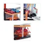 Majorette Garage Motor City Plus - Jouet pour enfants des 3 ans avec 1 véhicule, pompe à essence, ascenseur, atelier, rampe, héliport