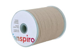Innspiro Cordon en coton ciré fin sable 1,5 mm 100 m