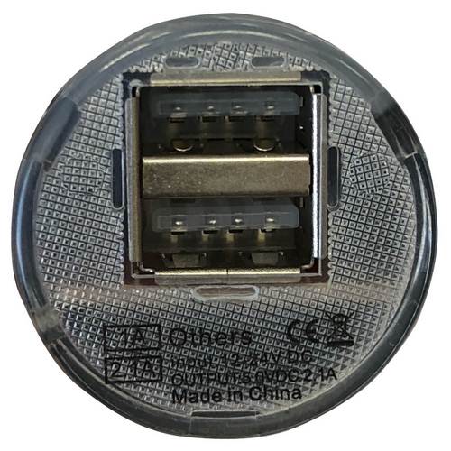 Homelux Chargeur de Voiture 2 Ports USB In 12V/Out 5V-2x1A Homelux Chargeur de Voiture 2 Ports USB In 12V/Out 5V-2x1A
