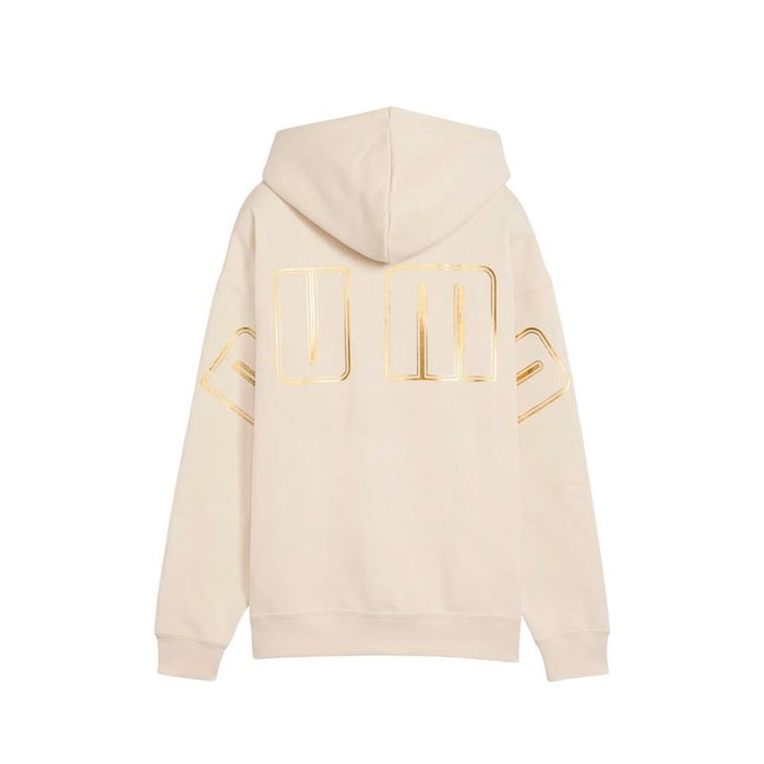 Sweat à capuche femme Puma Maximal Metallic Beige L Sweat à capuche femme Puma Maximal Metallic Beige L