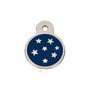 Plaque d'identification pour collier Imarc PetScribe Passion Bleu Argent