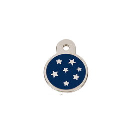 Plaque d'identification pour collier Imarc PetScribe Passion Bleu Argent