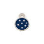 Plaque d'identification pour collier Imarc PetScribe Passion Bleu Argent