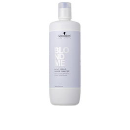 Schwarzkopf BLONDME BOND REPAIR Shampoing Violet pour Cheveux Blonds Froids - 1000 ml