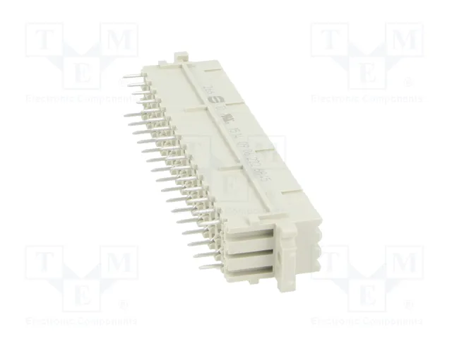 HARTING Connecteur DIN 41612 femelle 32 broches THT droit