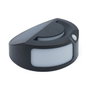 HomePluSS Applique de jardin solaire LED ronde noire avec capteur 5W 6500K