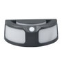 HomePluSS Applique de jardin solaire LED ronde noire avec capteur 5W 6500K