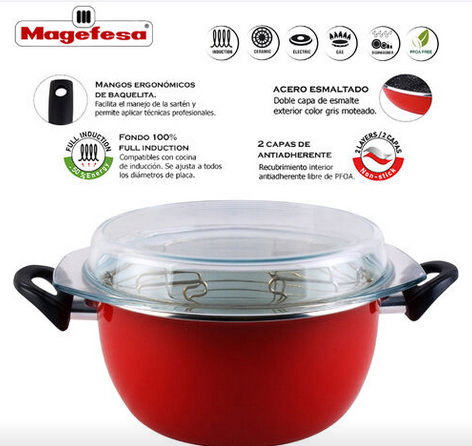 MAGEFESA PRAGA FREIDORA 24 en acier émaillé MAGEFESA PRAGA FREIDORA 24 en acier émaillé