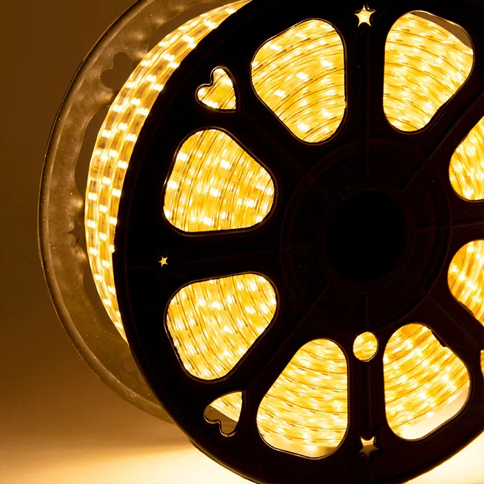 HO Rouleau de Tira de 120 LEDs/M 500W 2700°K SMD5050 220VAC IP65 [HO-220-120-50M-WW] - Tira LED 220V 50M pour éclairage extérieur/intérieur, blanc chaud