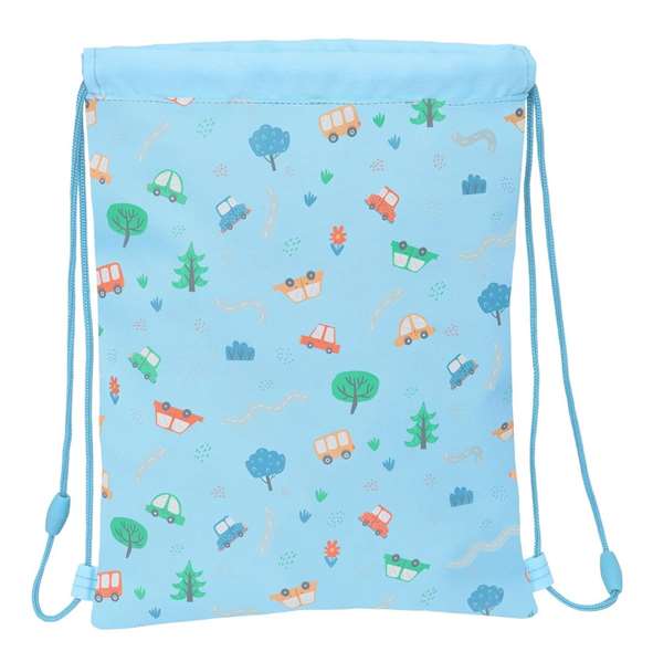 Safta Sac plat junior préscolaire "Voitures" 26x34x1 cm - A partir de 3 ans
