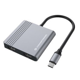 Conceptronic DONN13G Station d'accueil 4-en-1 USB-C HDMI/USB-C PD/USB 3.0