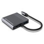 Conceptronic DONN13GR Hub USB-C 4-en-1 avec HDMI, USB-C PD, USB 3.0, 4K 30Hz, Aluminium