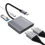 Conceptronic DONN13GR Hub USB-C 4-en-1 avec HDMI, USB-C PD, USB 3.0, 4K 30Hz, Aluminium