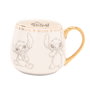 WIDDOP & CO Tasse Stitch Disney en porcelaine chinoise à illustrations esbozées avec détails dorés