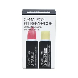 CAMALEON COSMETICS Kit Réparateur Labial et Exfoliant Fraise