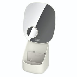 Joseph Joseph Viva Miroir sur pied avec organisateur de cosmétiques Beige