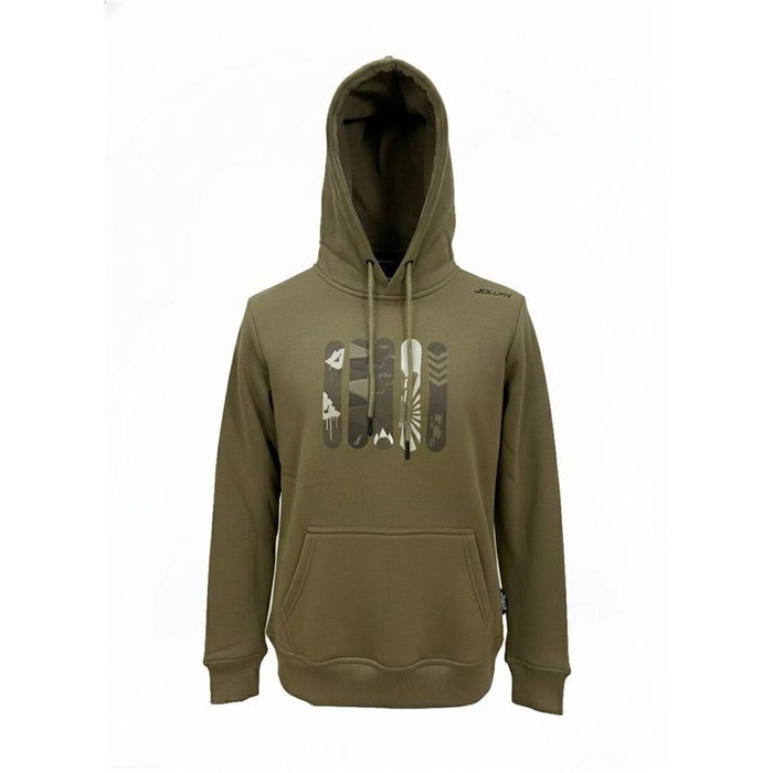 Sweat à capuche homme Joluvi Cotton Snowboard Vert militaire XL Sweat à capuche homme Joluvi Cotton Snowboard Vert militaire XL