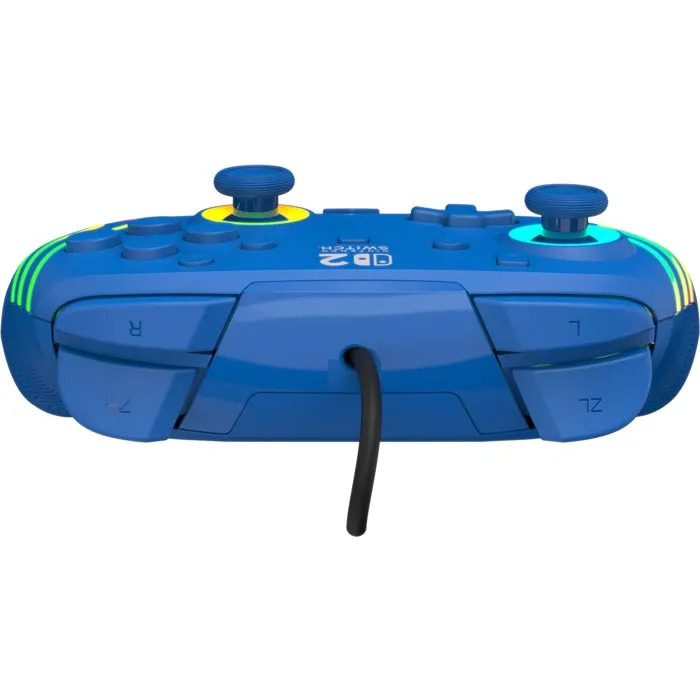 Turtle Beach Manette Gaming Filaire RGB Afterglow Wave pour Nintendo Switch 2 - Bleu Turtle Beach Manette Gaming Filaire RGB Afterglow Wave pour Nintendo Switch 2 - Bleu