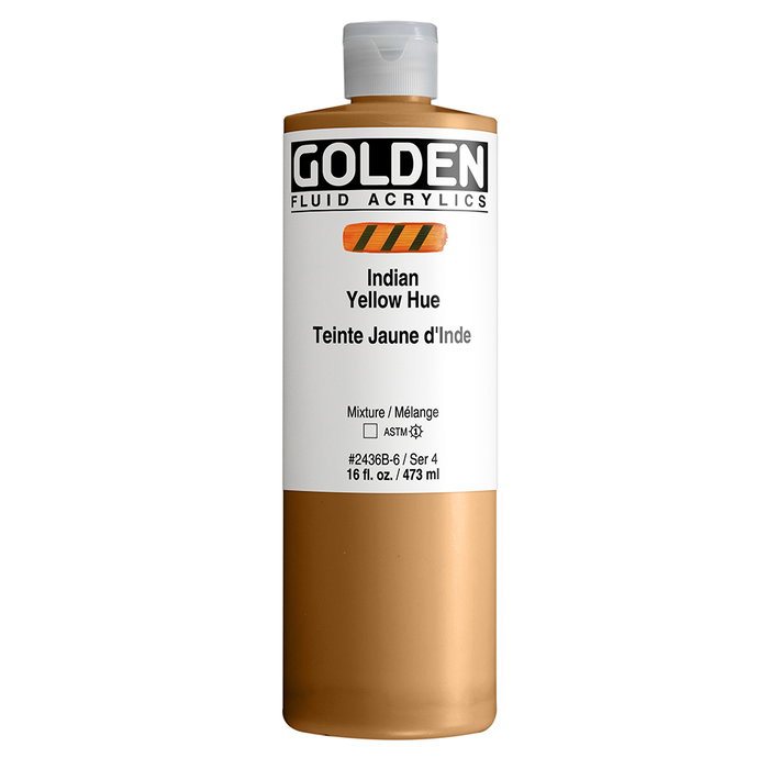 Golden Couleurs Acryliques Fluides Indio Amarillo 473 ml Golden Couleurs Acryliques Fluides Indio Amarillo 473 ml