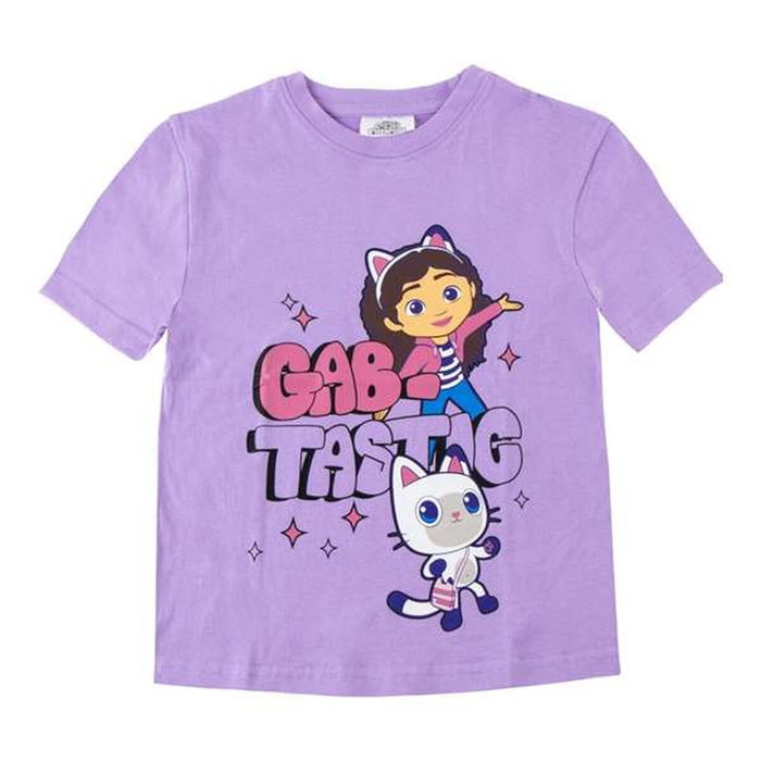 T shirt à manches courtes Enfant Gabby's Dollhouse Violet T shirt à manches courtes Enfant Gabby's Dollhouse Violet