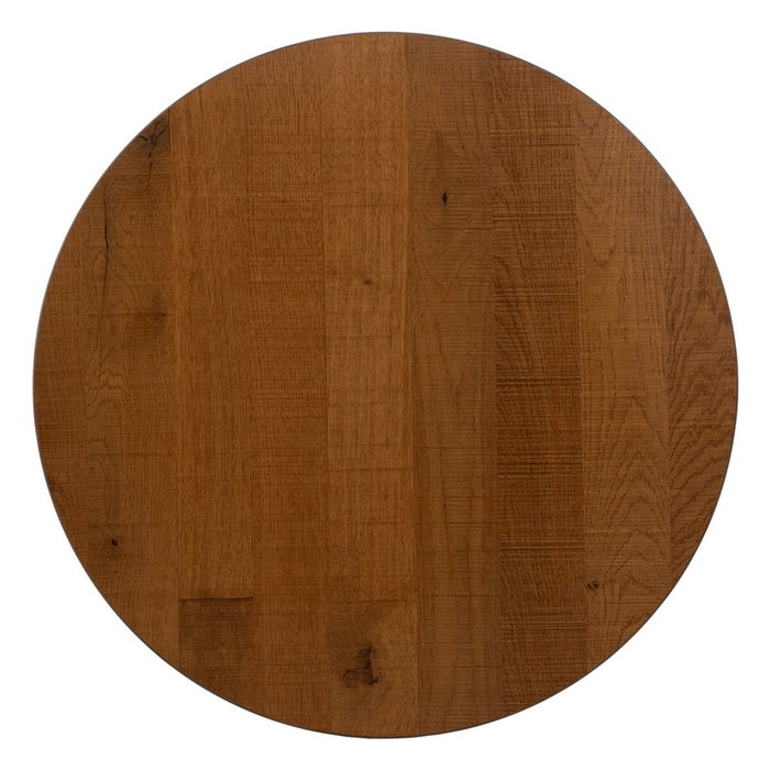 Table Noir Naturel Bois MDF 60 x 60 x 75 cm