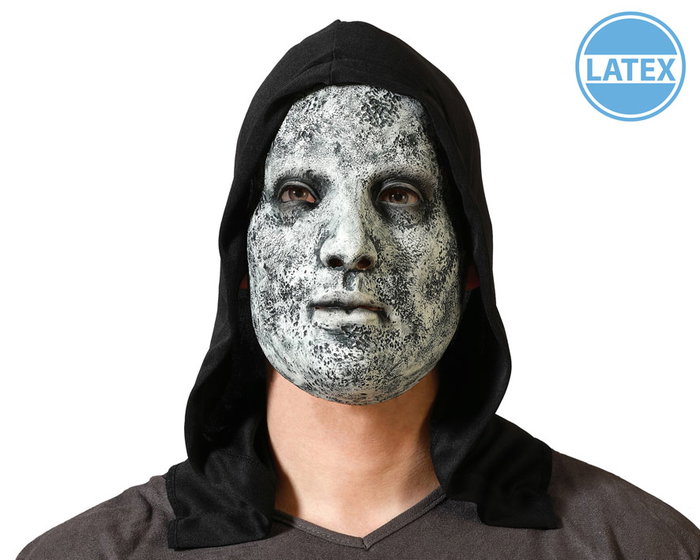 Atosa Masque d'horreur en latex avec capuche noire intégrée Atosa Masque d'horreur en latex avec capuche noire intégrée
