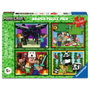 Ravensburger Puzzle Minecraft 4 x 100 Pièces