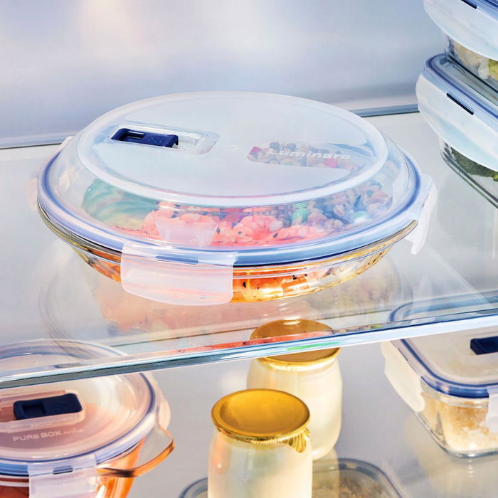 Plato Vidrio con Tapa Pure Box Active Luminarc 23 cm-70 cL