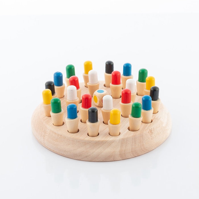 Pack Jeux de mémoire en bois et Kit de Construction de Fort pour Enfants InnovaGoods